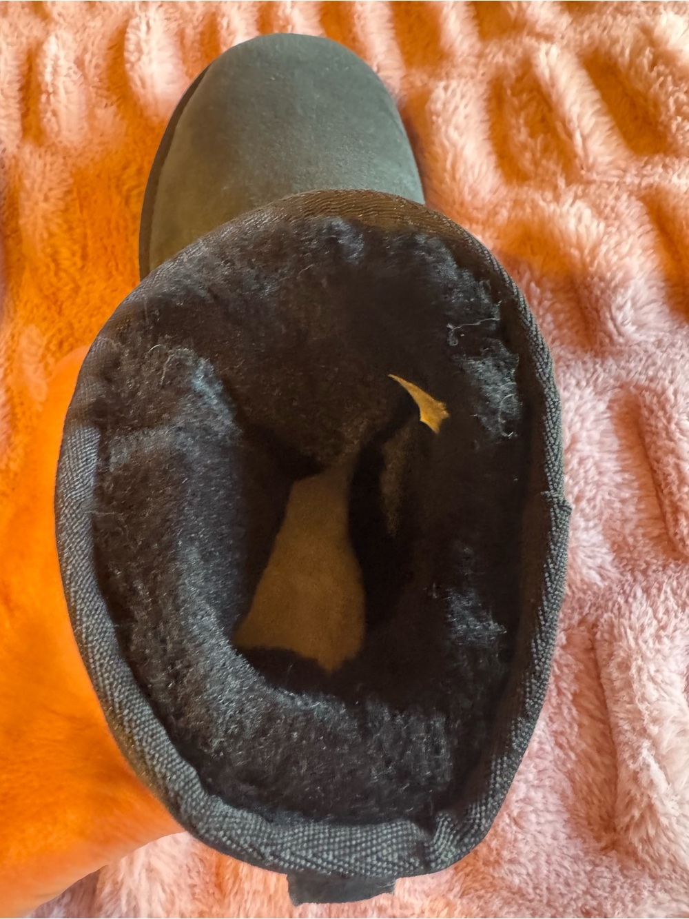 UGG Classic Short Suede Ankle Boots in Black - Picture 3 of 5